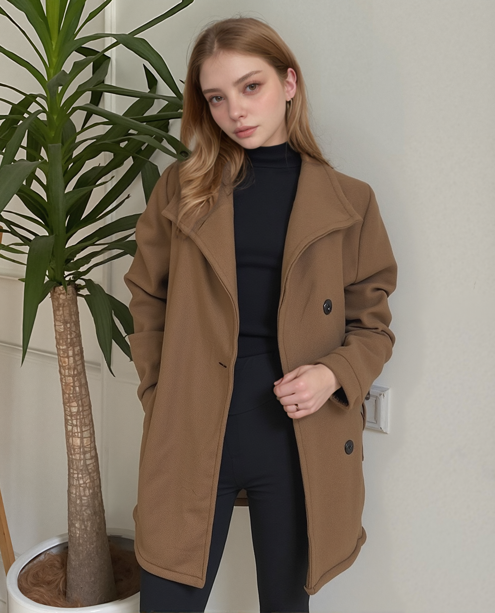 Casaco Feminino Alongado Botões