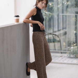 Calça Feminina Estampada Pantalona Rous