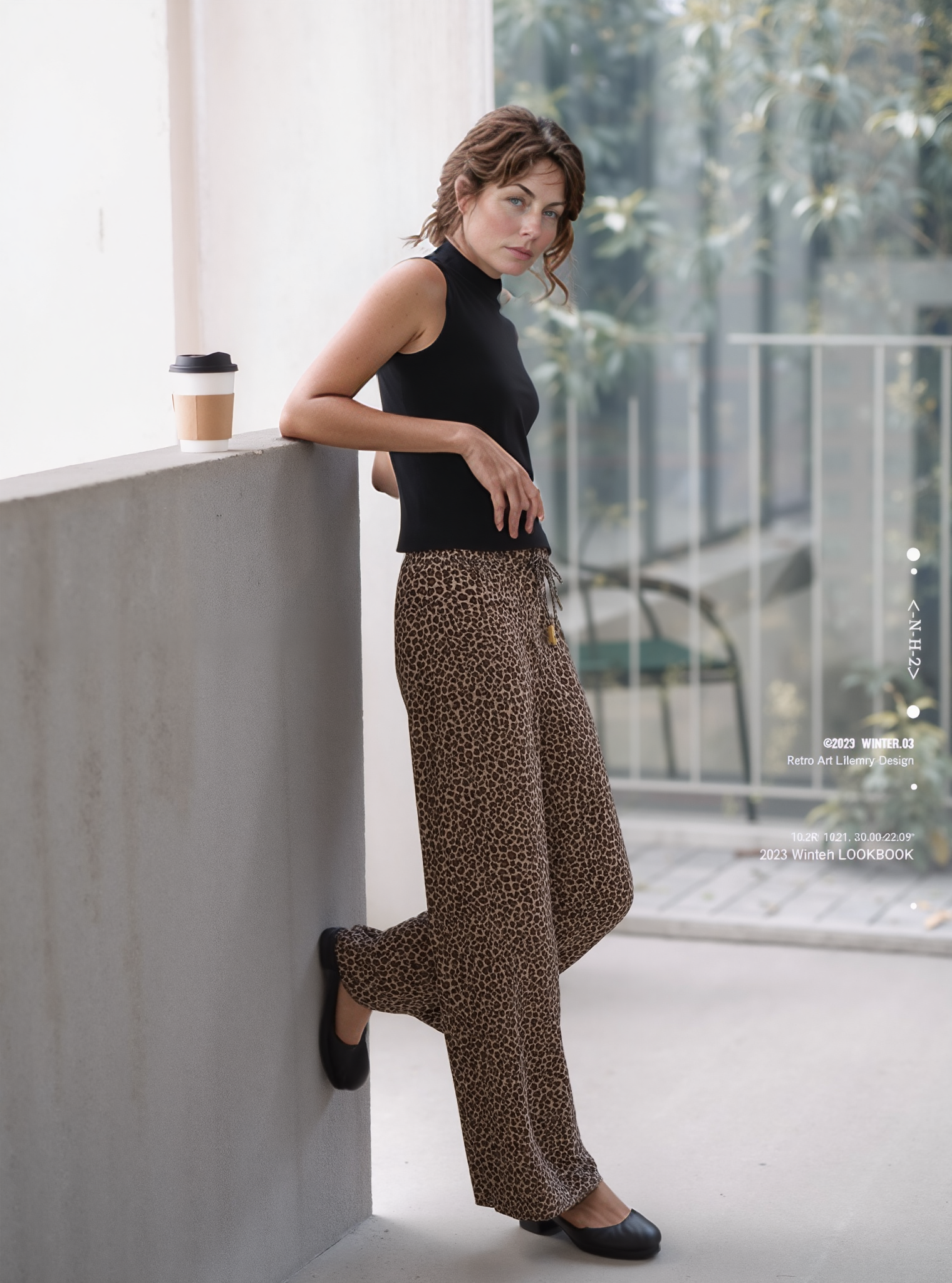 Calça Feminina Estampada Pantalona Rous